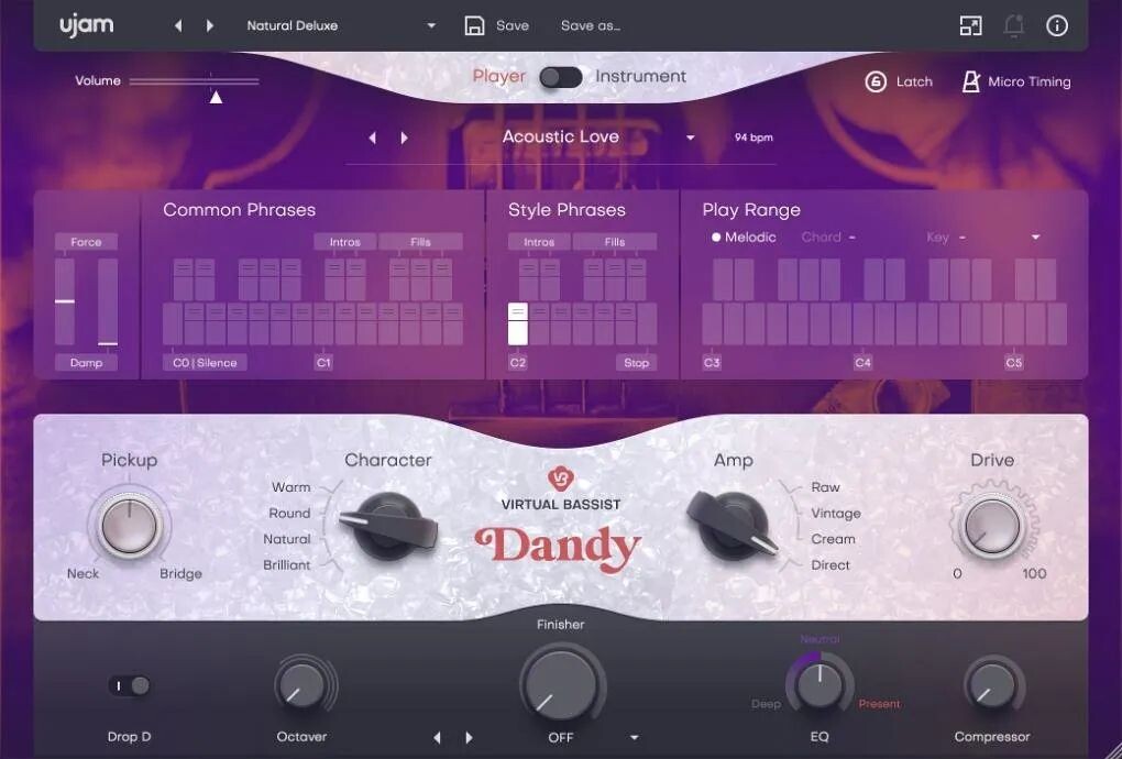 

UJAM Virtual Bassist Dandy Bass Creation Suite