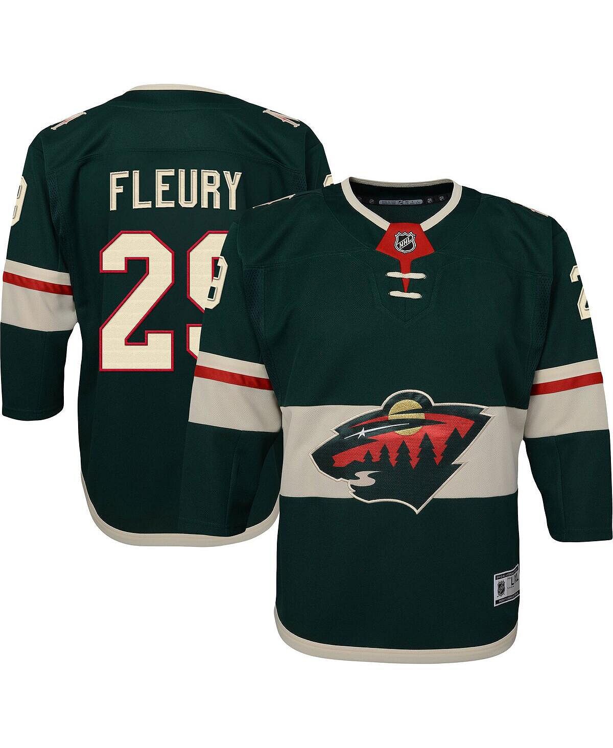 

Джерси игрока Big Boys and Girls Marc-Andre Fleury Green Minnesota Wild Home Premier Player Outerstuff