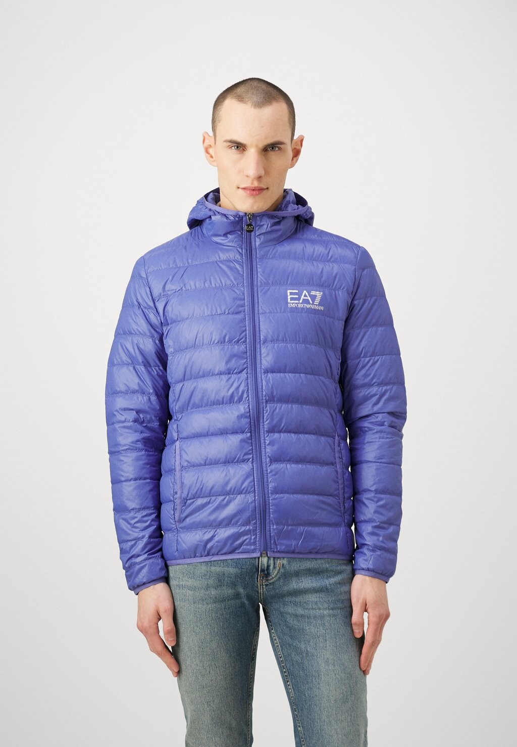 

Пуховик JACKET EA7 Emporio Armani, цвет bluette