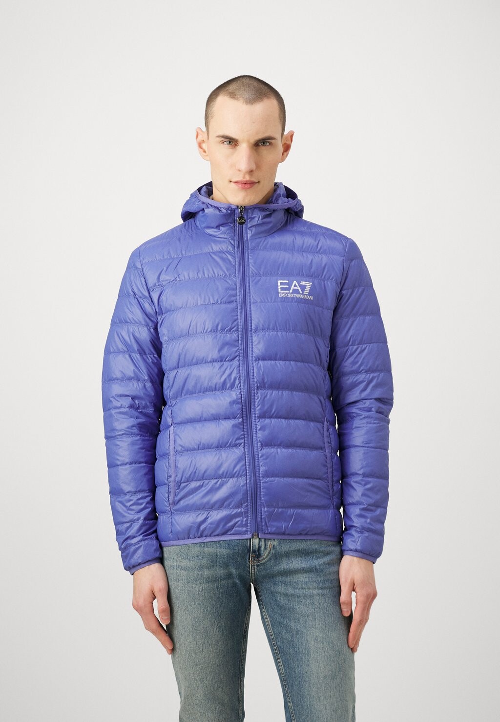 Пуховик JACKET EA7 Emporio Armani, цвет bluette