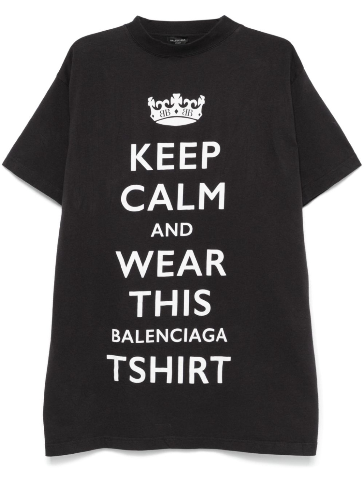 

Футболка Balenciaga Keep Calm, черный