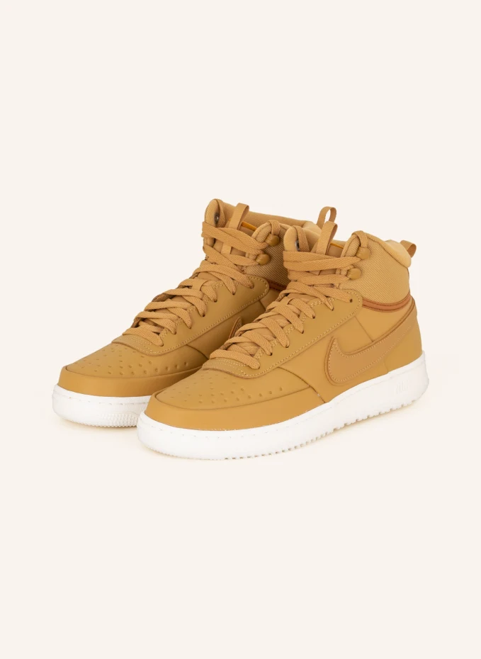 

Высокие кеды court vision mid Nike, коричневый