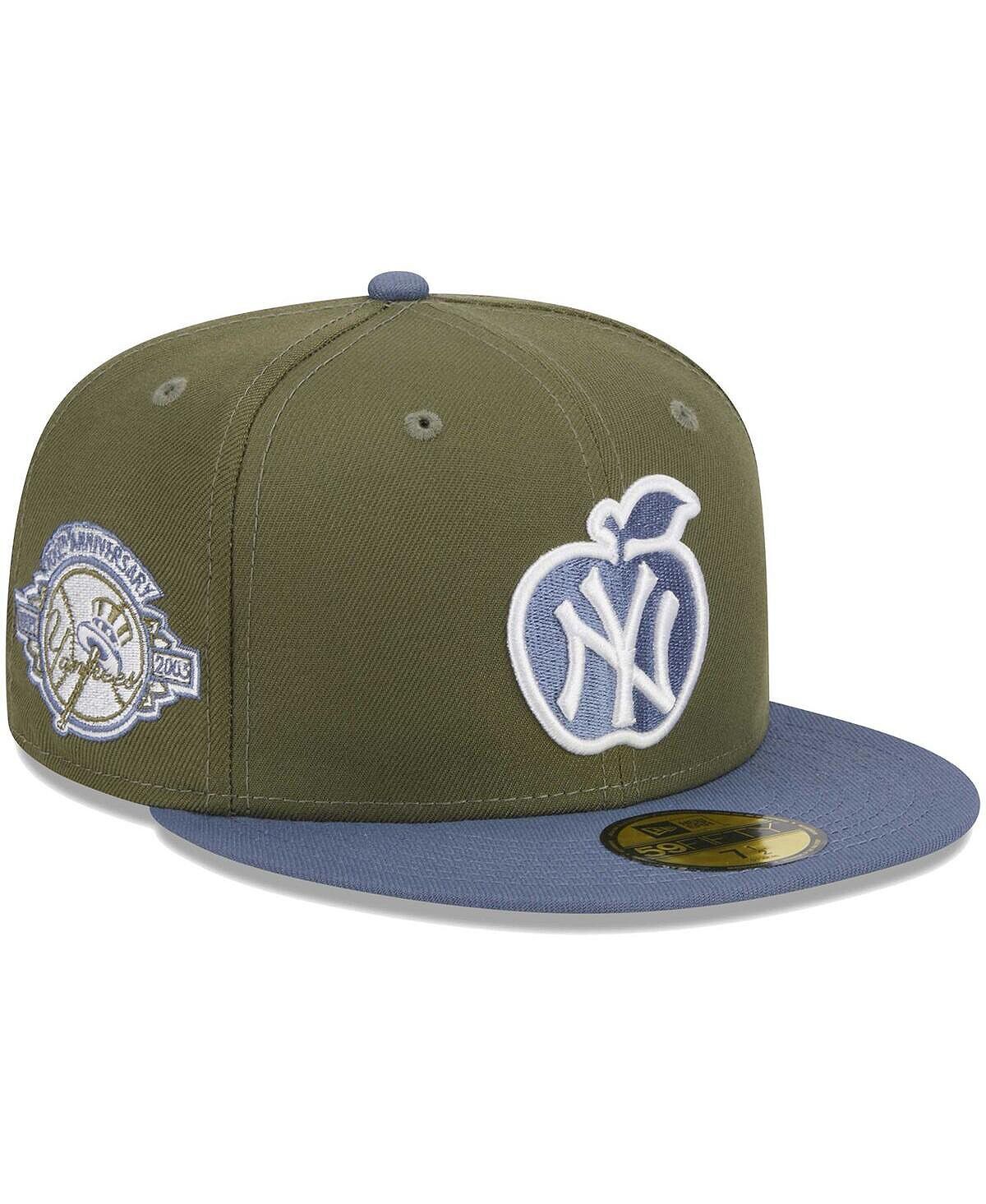 

Мужская оливково-синяя приталенная шляпа New York Yankees 59FIFTY New Era