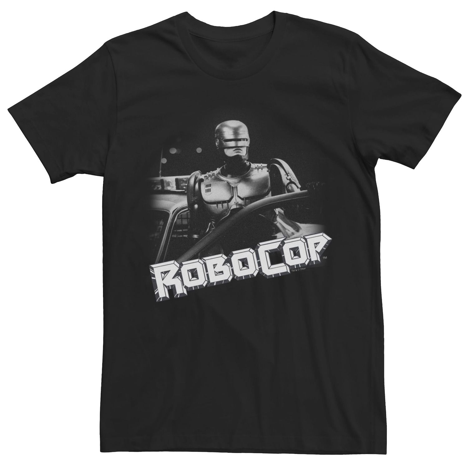 Мужская серая футболка с короткими рукавами и портретом Robocop Licensed Character фигурка reaction figure robocop – robocop 9 5 см