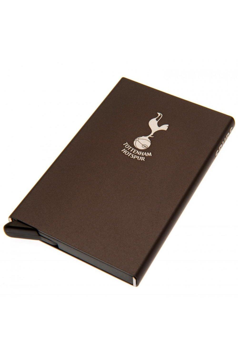 Алюминиевый держатель для карт Tottenham Hotspur FC, коричневый алюминиевый держатель для идентификационных карт