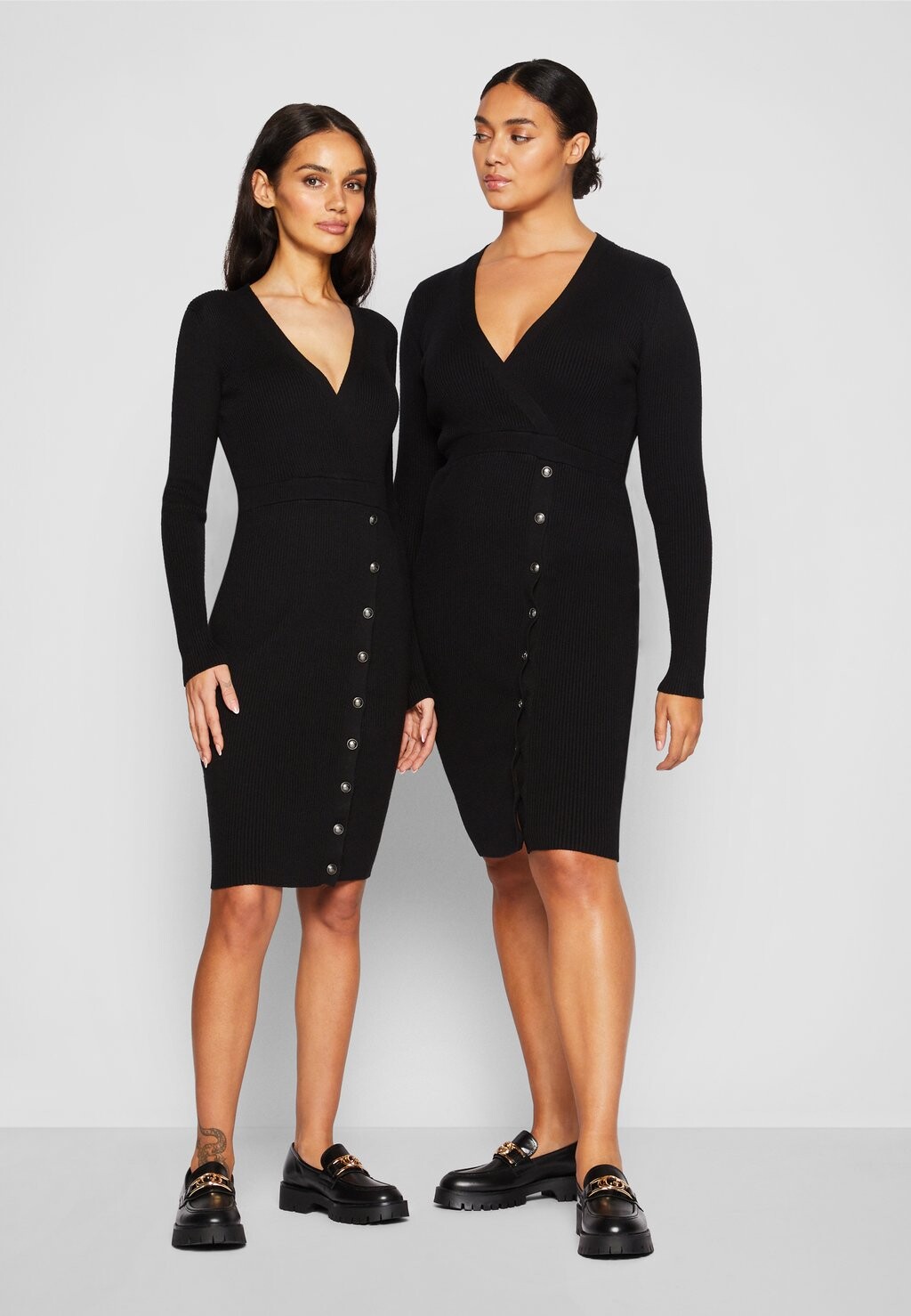 

Вязаное платье Guess, черный