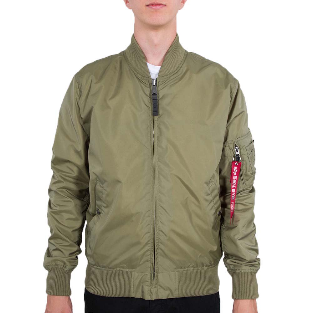 Куртка Alpha Industries MA-1 TT, зеленый куртка alpha industries ma 1 tt оливковая