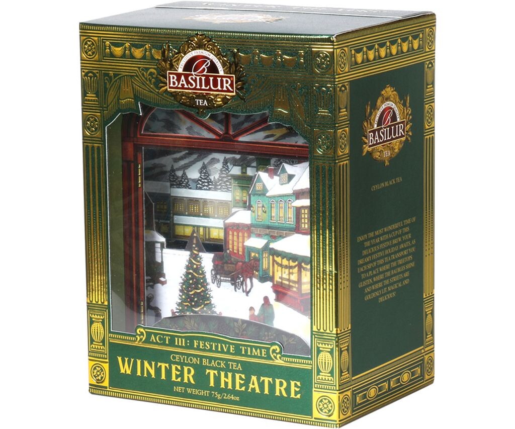 

Чай BASILUR Черный цейлонский Orange Pekoe с клюквой, изюмом и вереском 75г
