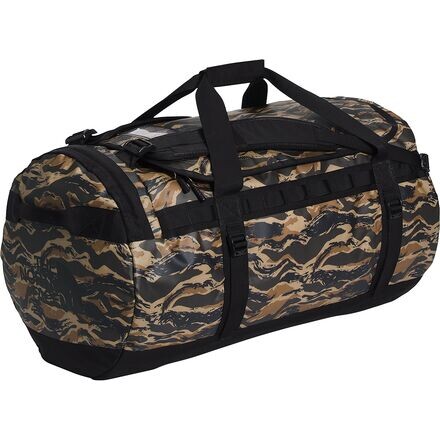 

Спортивная сумка Base Camp L 95 л. The North Face, цвет New Taupe Green Painted Camo Print/TNF Black