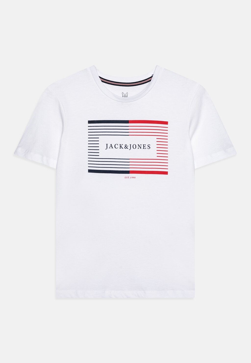 

Футболка с принтом JJCYRUS TEE CREW NECK Jack & Jones Junior, цвет white
