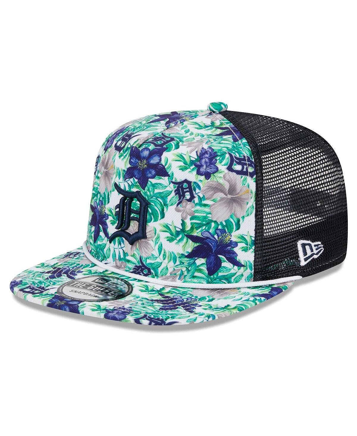 

Мужская кепка Snapback для гольфиста Detroit Tigers Tropic с цветочным принтом New Era