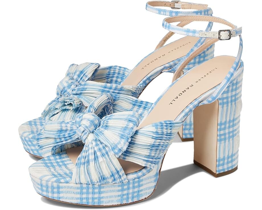 

Туфли Loeffler Randall Natalia, цвет Blue/Cream Plaid
