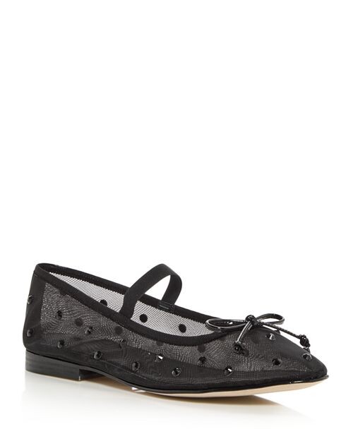 

Женские балетки Мэри Джейн с декорированной сеткой Jeffrey Campbell, цвет Black