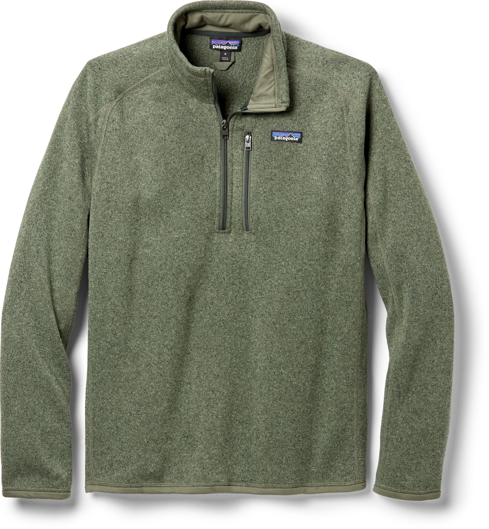 Флисовый пуловер Better Sweater с молнией в четверть — мужской Patagonia, зеленый пуловер better sweater с молнией в четверть женский patagonia белый