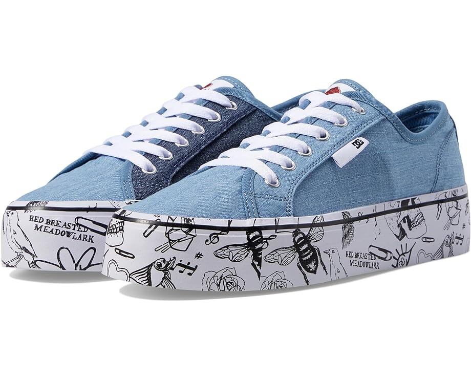 

Кроссовки DC Manual Platform, цвет Heather Dark Denim
