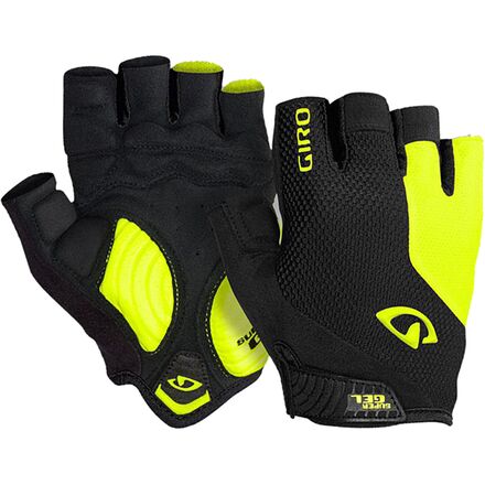 Перчатки Strate Dure Supergel мужские Giro, цвет Black/Highlight Yellow