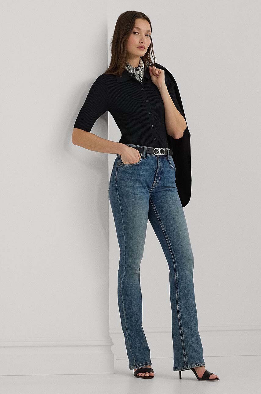 

Хлопковые джинсы Lauren Ralph Lauren, синий