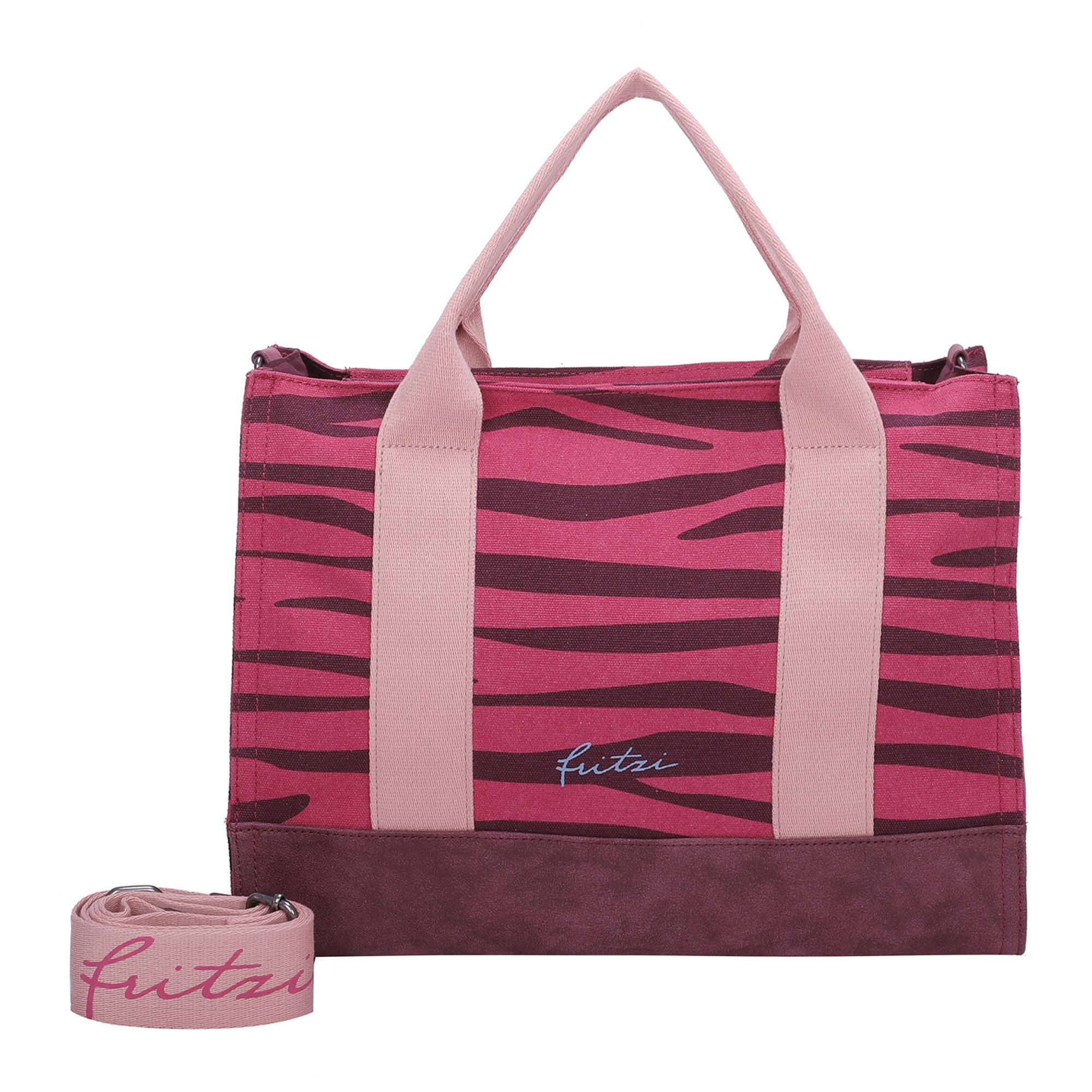 Сумка Fritzi aus Preußen Canvas Handtasche 40 cm, цвет zebra pink