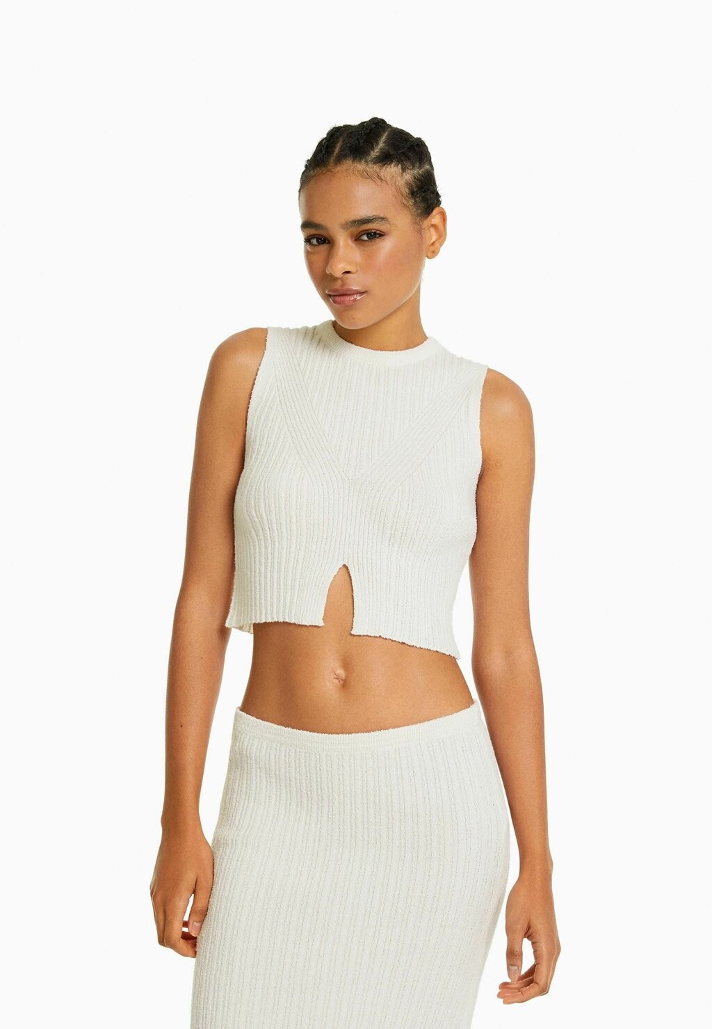 

Топ Bershka, бежевый