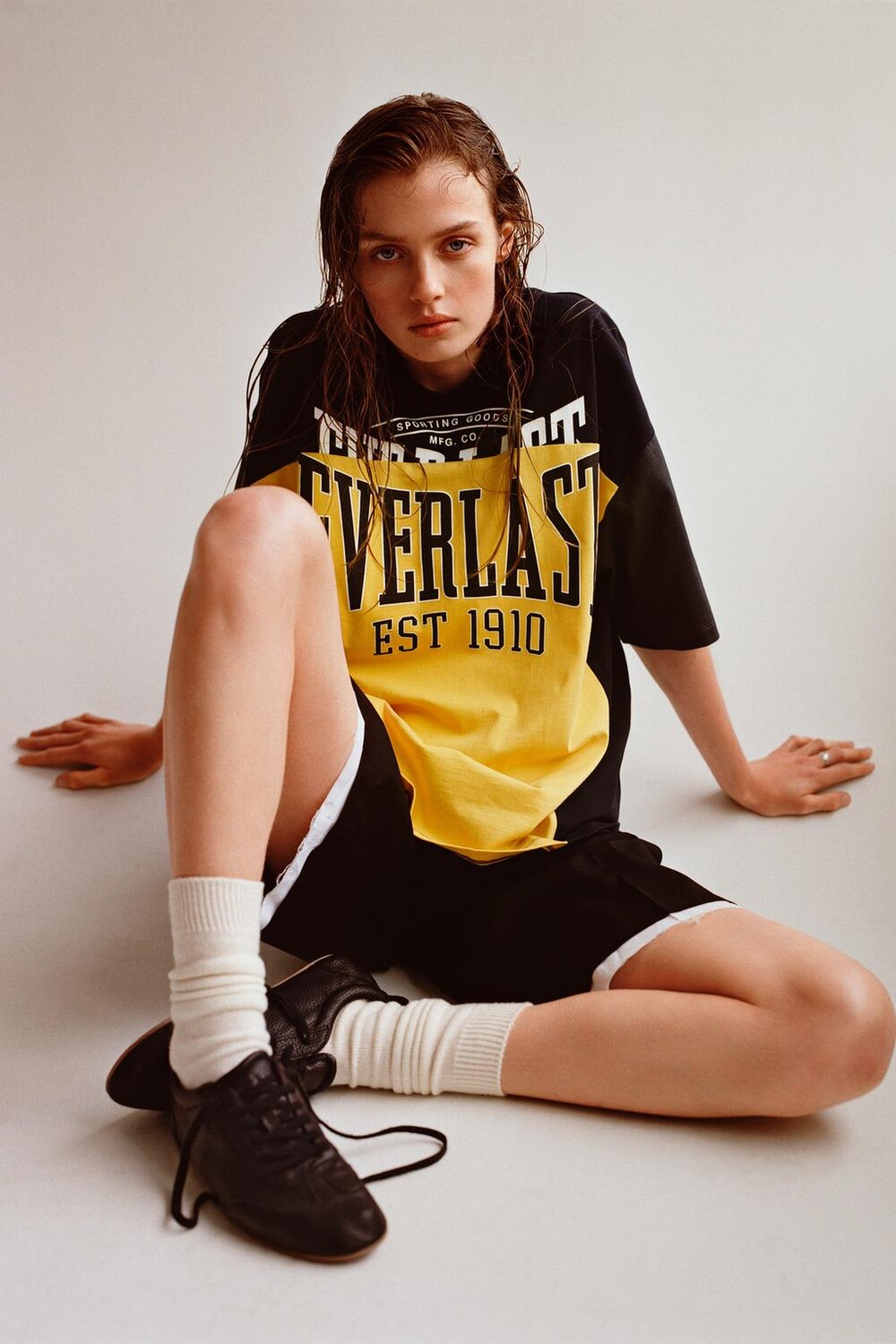 

Футболка everlast x zara ZARA, черный желтый