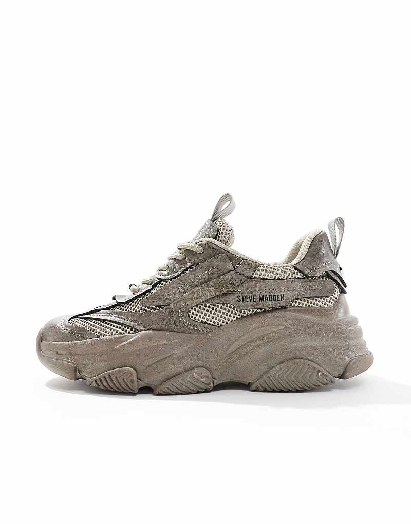 

Серые потертые кроссовки Steve Madden Possesion-E, Серый, Серые потертые кроссовки Steve Madden Possesion-E