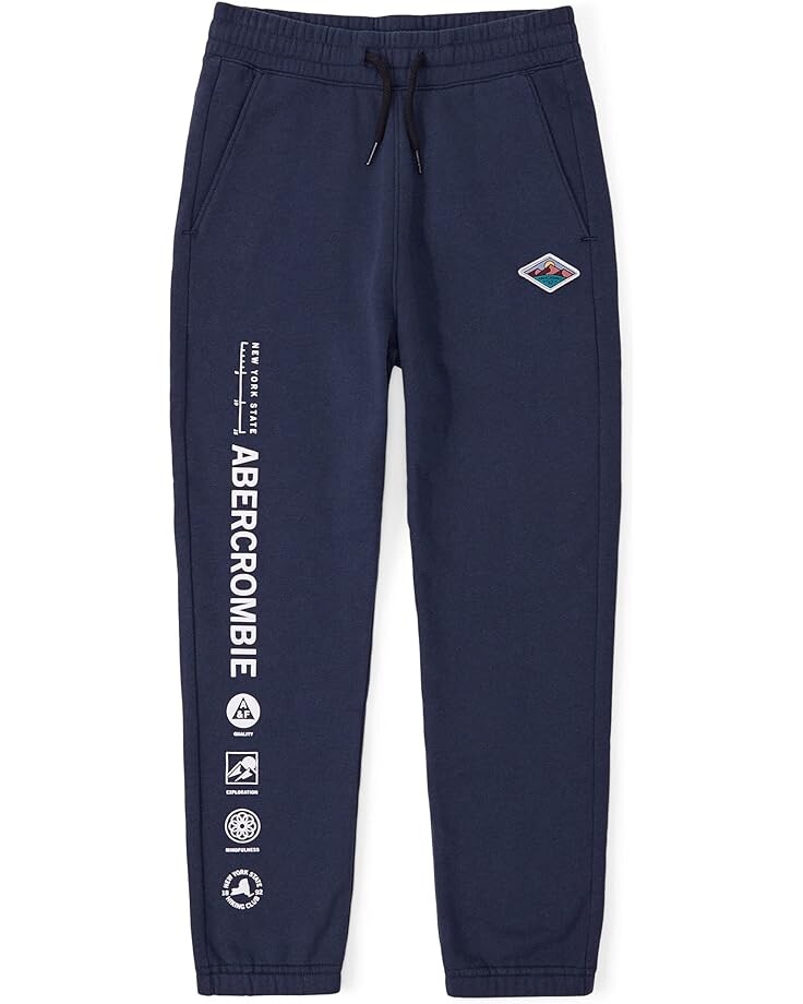 

Брюки Abercrombie Logo Easy-Fit Sweatpants, темно-синий