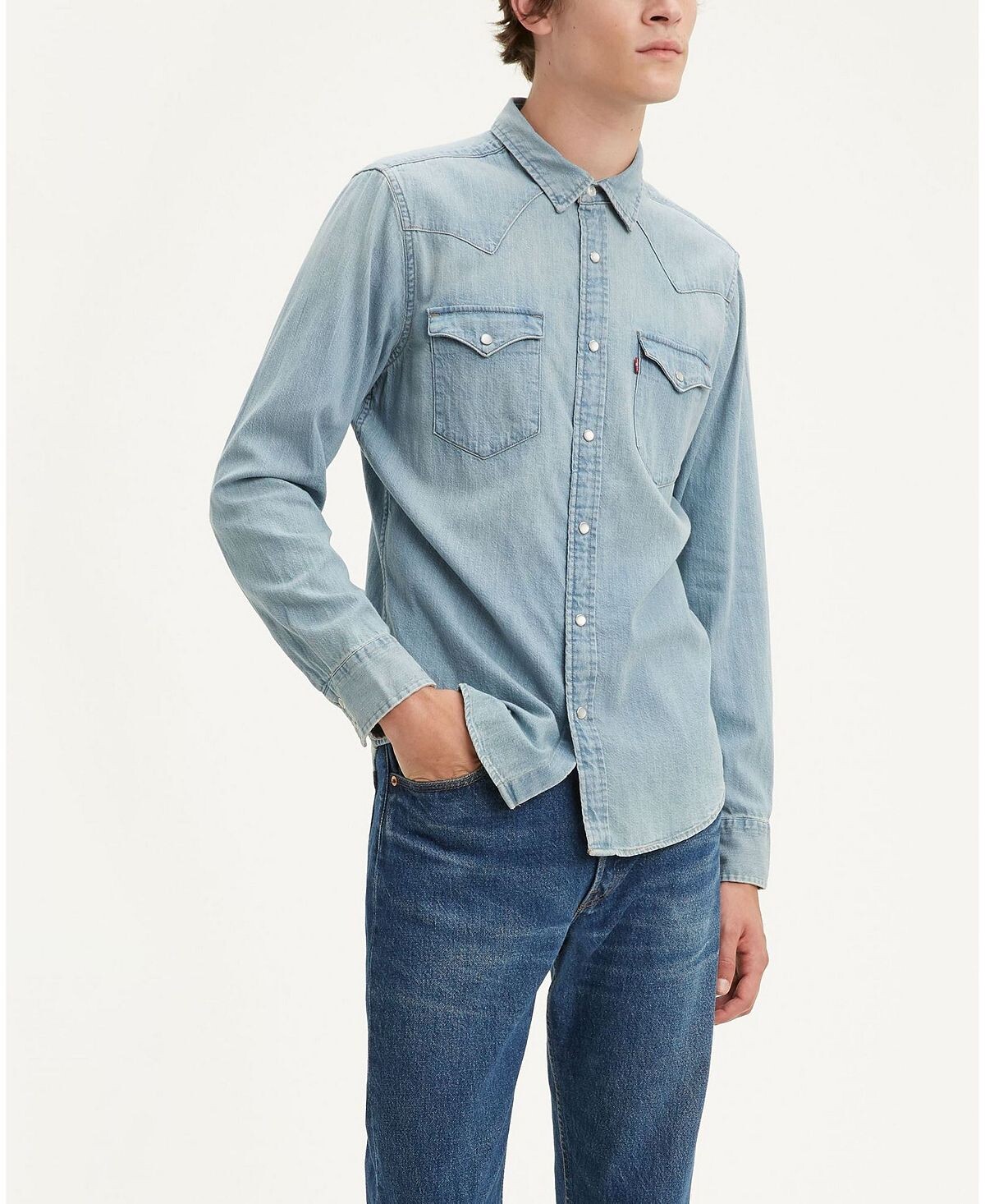 

Мужская классическая рубашка в стиле вестерн стандартного кроя Levi's
