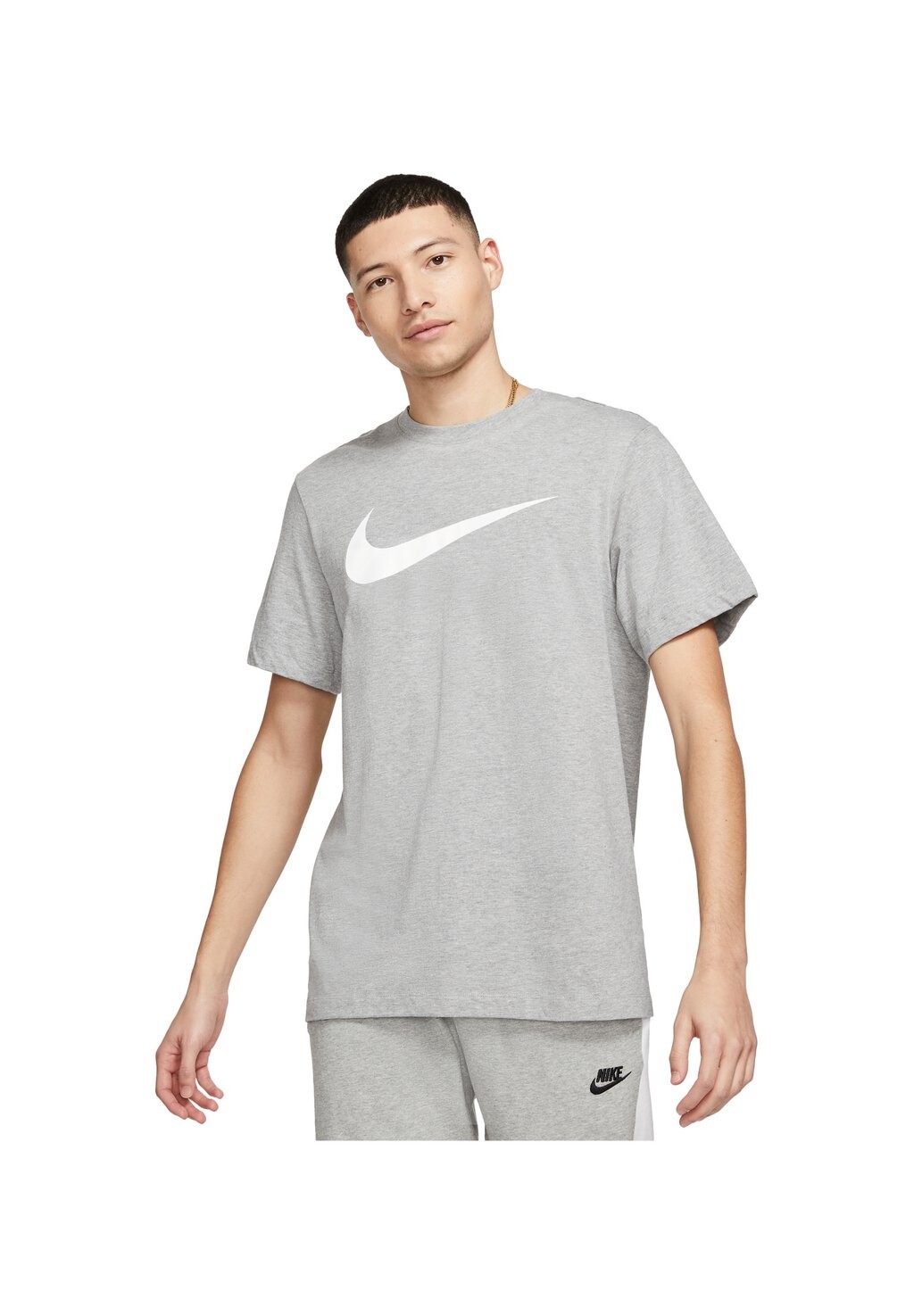 

Футболка с принтом Nike, серый меланж