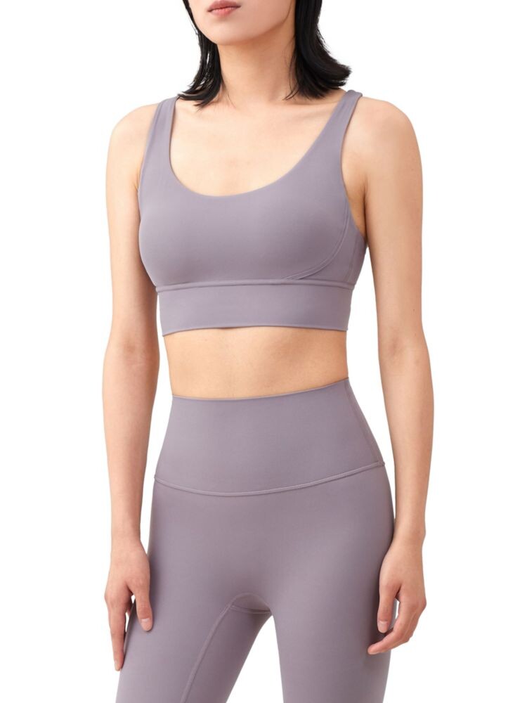 

Спортивный бюстгальтер Lenox с перекрещенными крестами Band Of Gold, цвет Violet Stone
