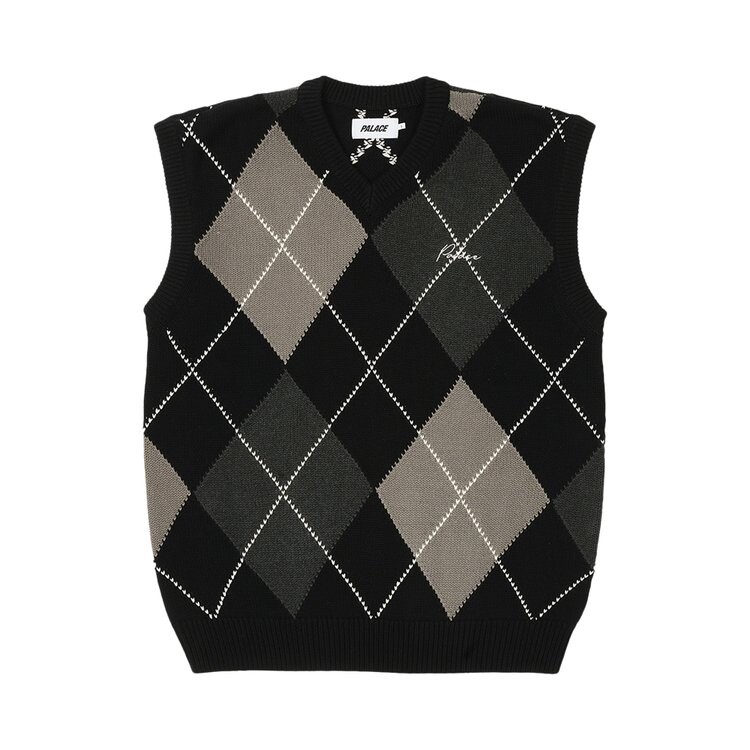 

Жилет Palace Argyle Knit Vest, черный