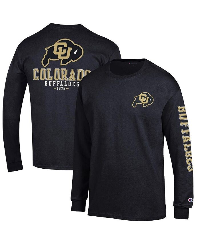 

Мужская черная футболка с длинным рукавом Colorado Buffaloes Team Stack Champion, цвет Black
