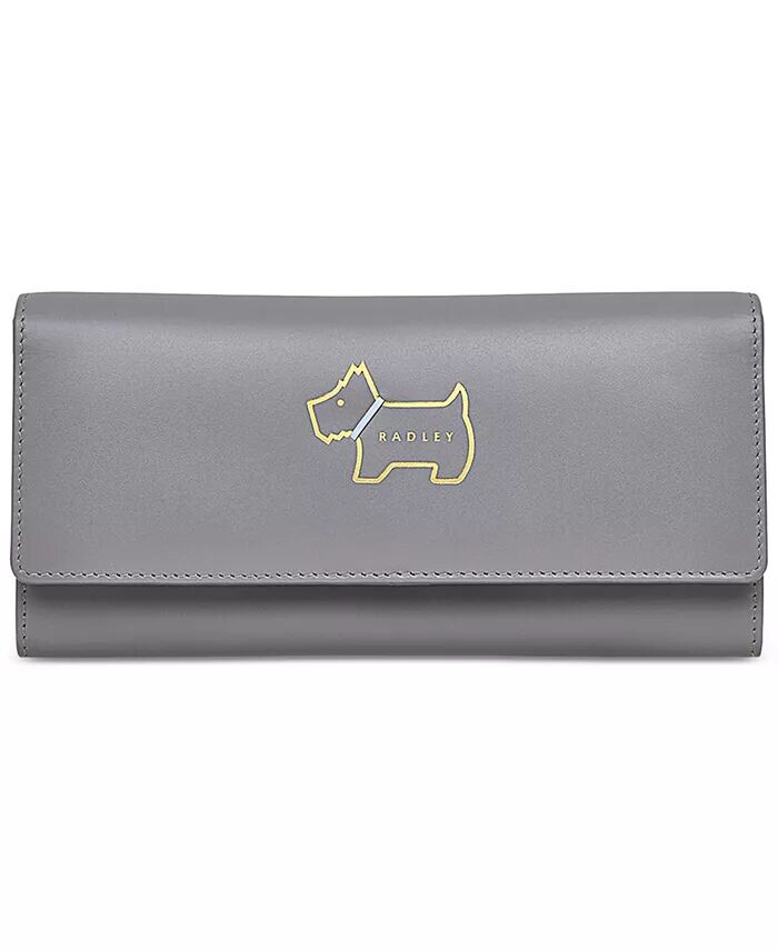 

Большой кошелек с клапаном Heritage Dog Outline Radley London, серый
