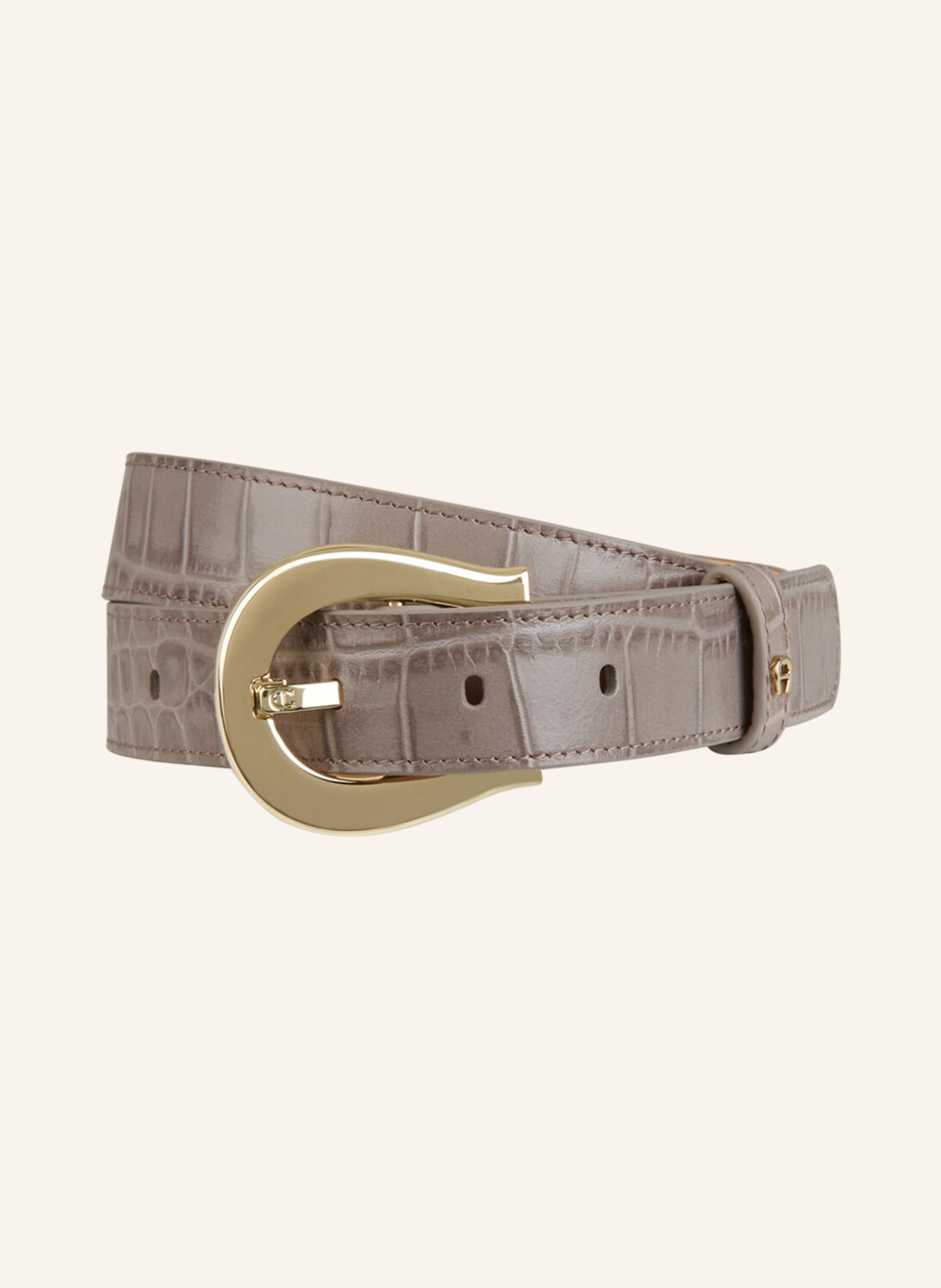 

Кожаный ремень AIGNER, серо-коричневый