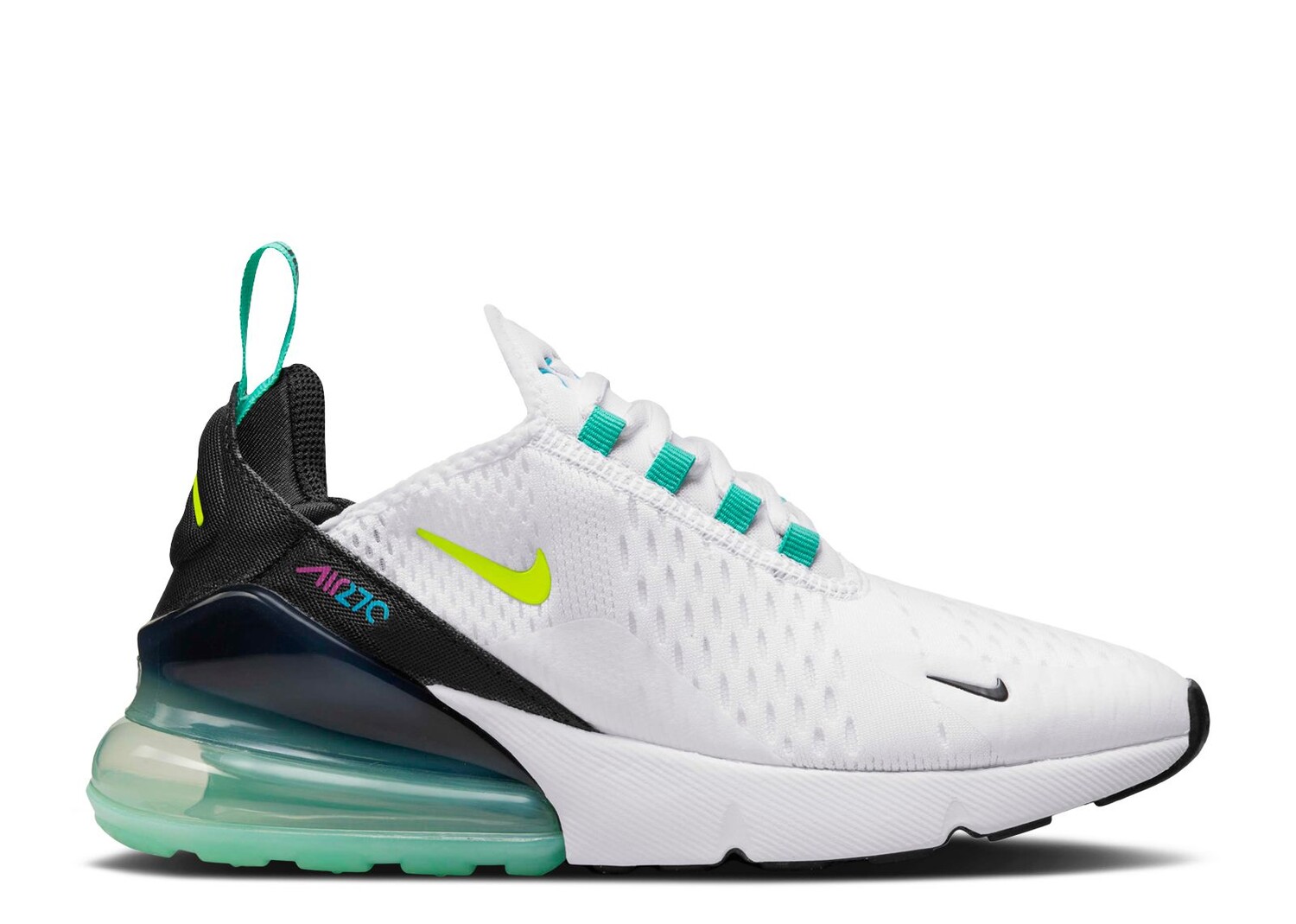 

Кроссовки Nike Air Max 270 Gs 'White Volt', белый