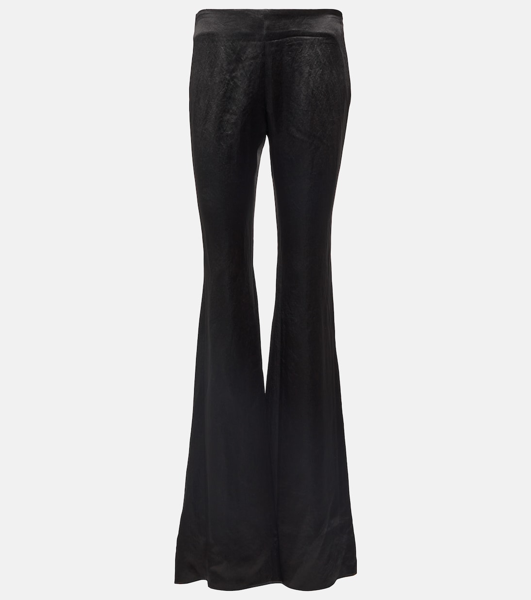 Расклешенные брюки с низкой посадкой Ann Demeulemeester, черный жилет ann demeulemeester удлиненный размер 42 черный