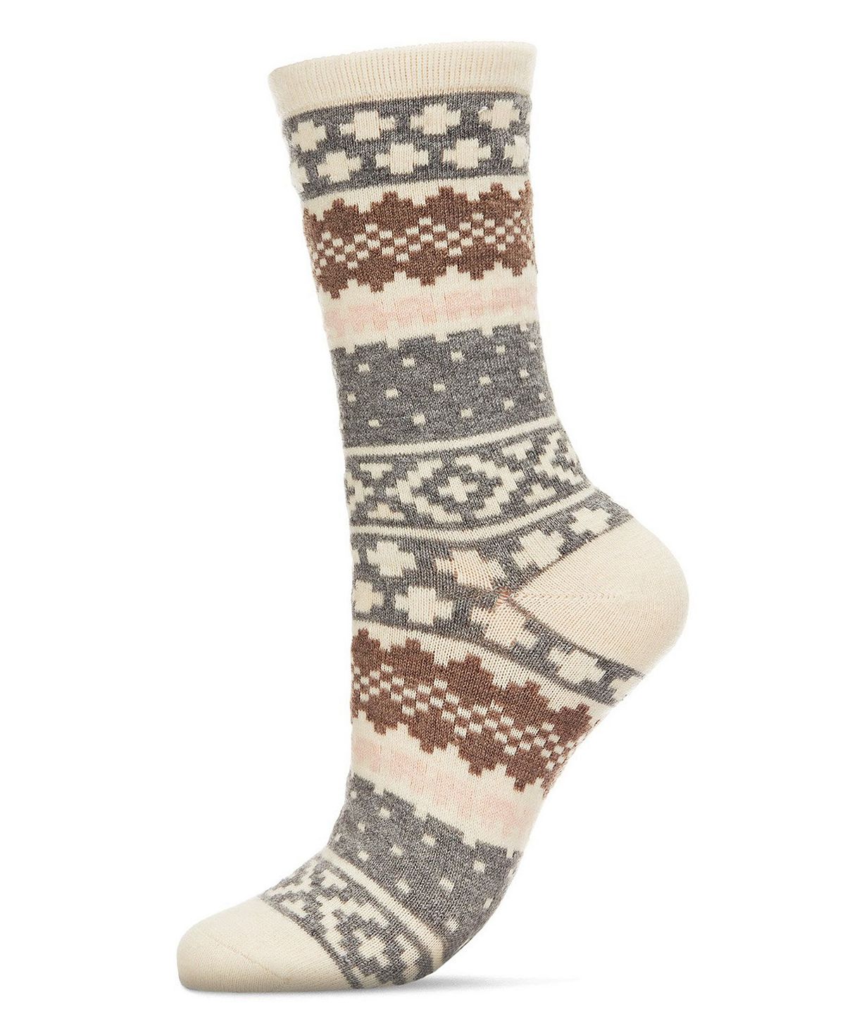 Женские зимние носки Fairisle из смесового кашемира с круглым вырезом MeMoi