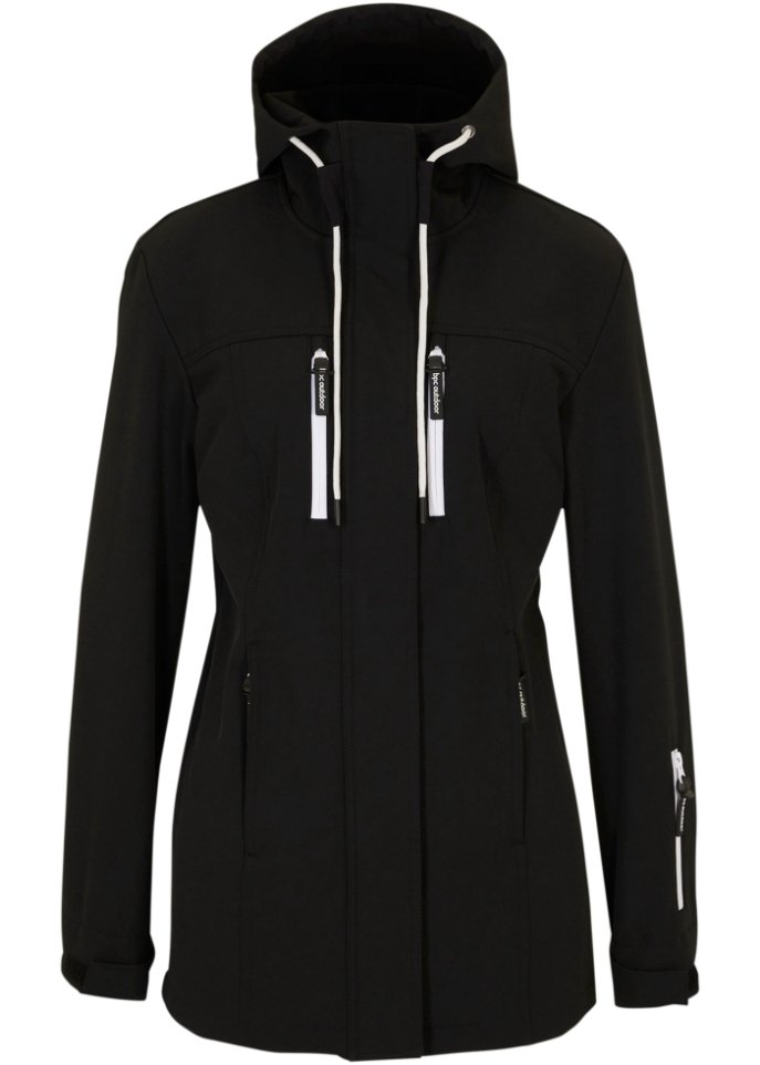 Куртка из софтшелла Bpc Bonprix Collection, черный куртка из софтшелла со светоотражающими деталями bpc bonprix collection серый