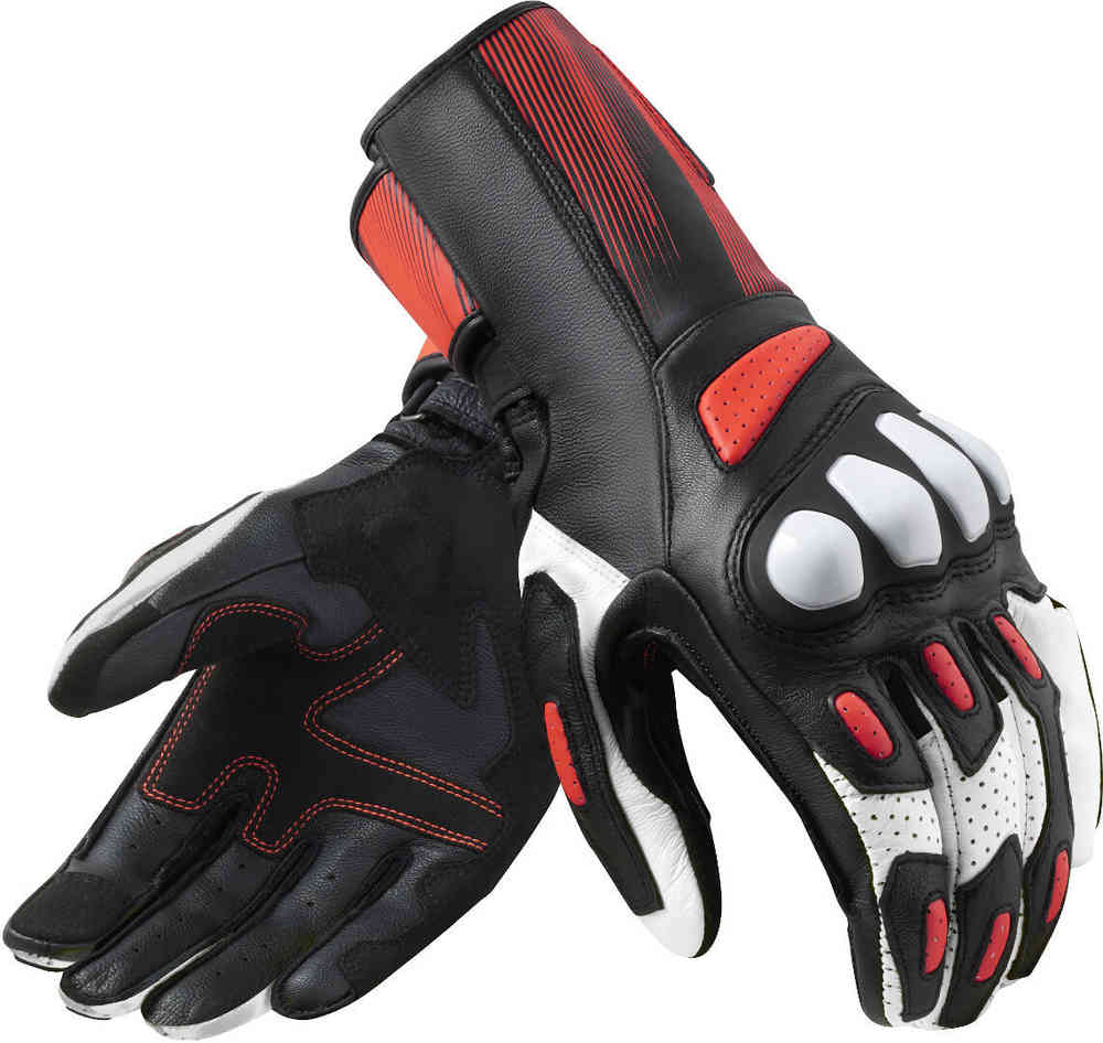 Мотоциклетные перчатки Metis 2 Revit, черный/белый/красный