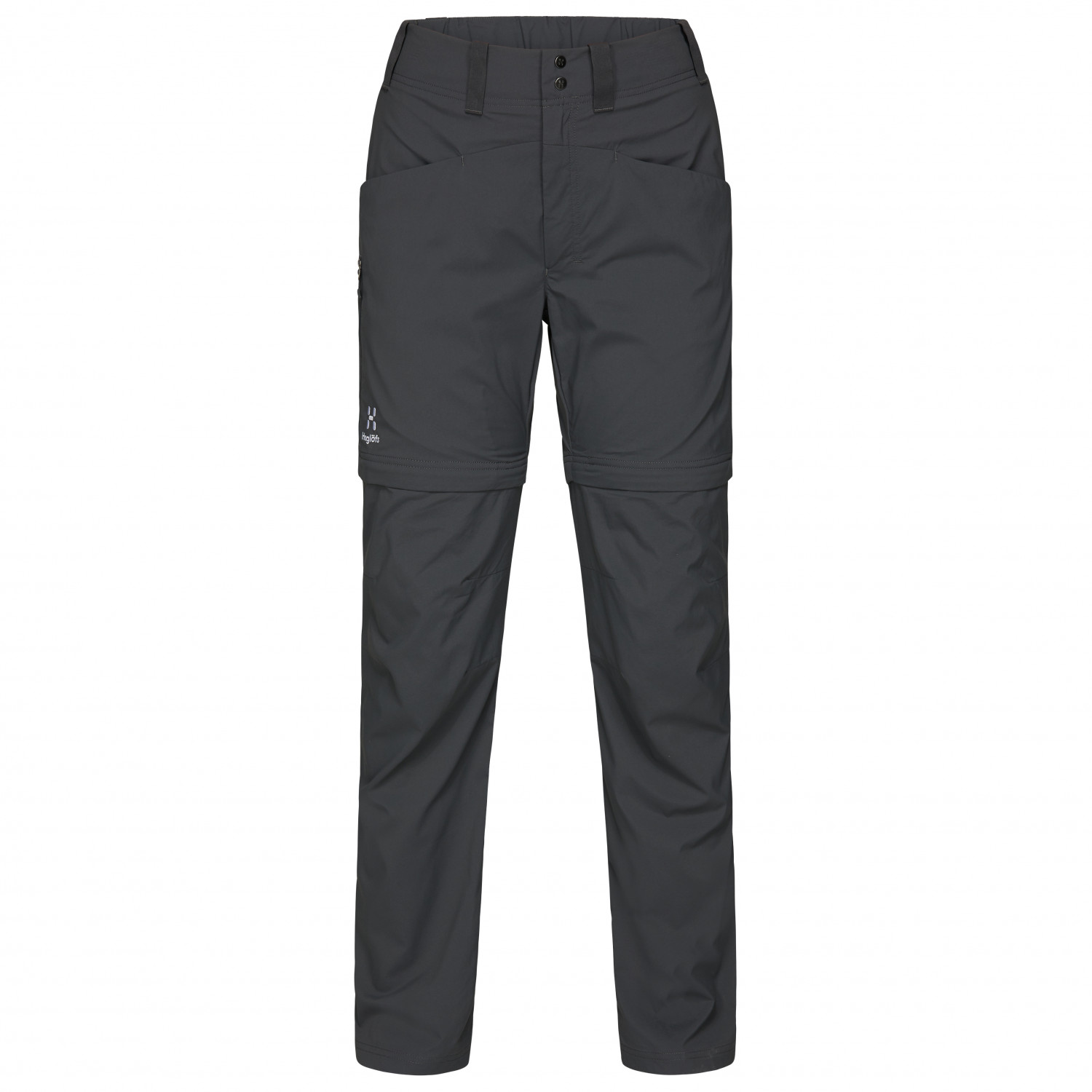 Трекинговые брюки Haglöfs Women's Lite Standard Zip Off Pant, цвет Magnetite