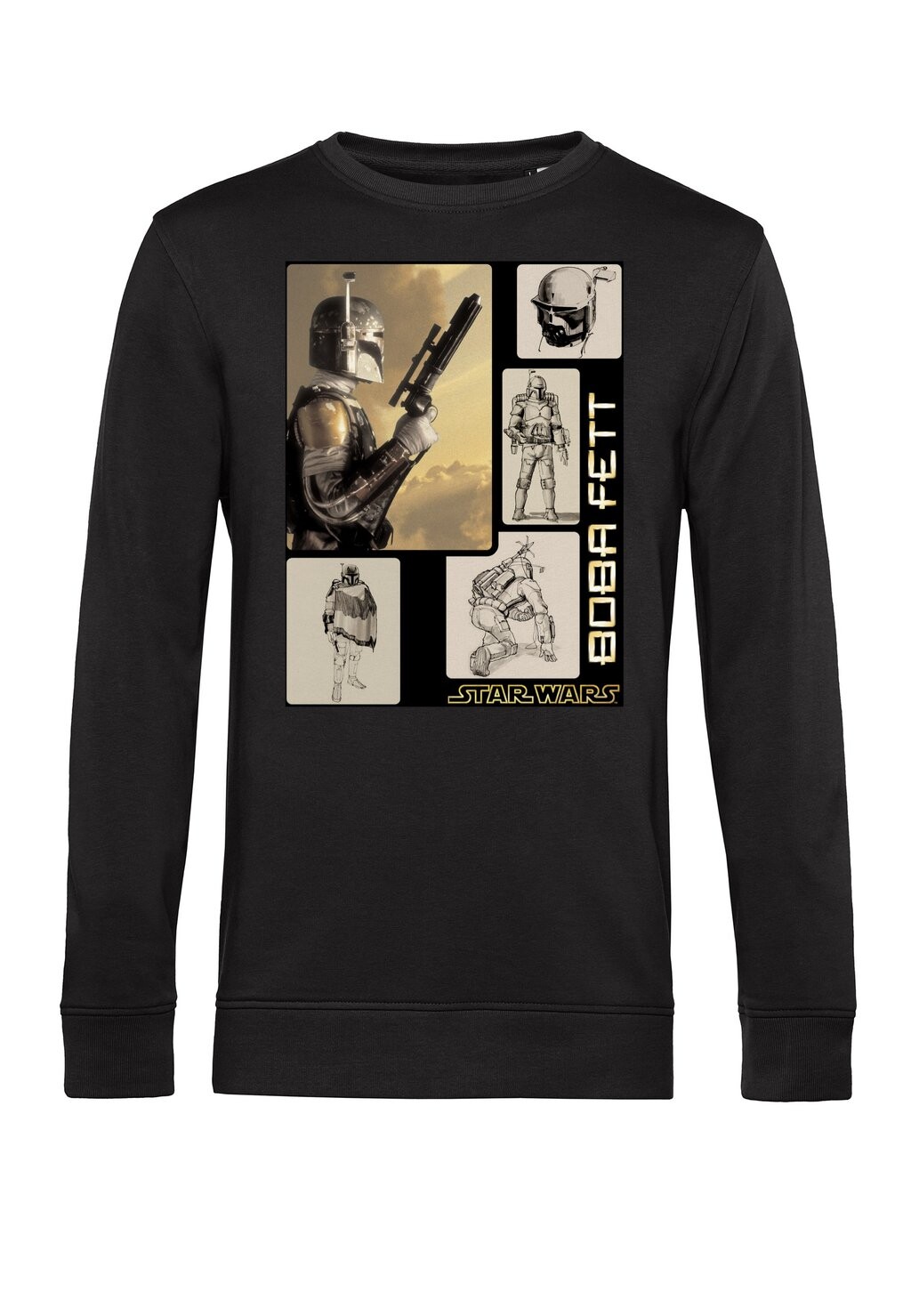 

Толстовка STAR WARS CLASSIC BOBAFETT Star Wars, черный