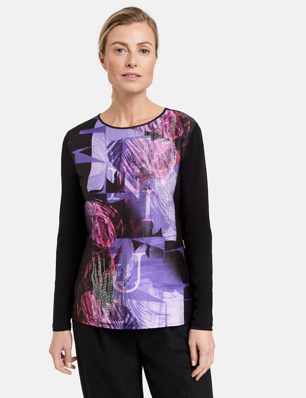 

Рубашка Gerry Weber, фиолетовый/черный