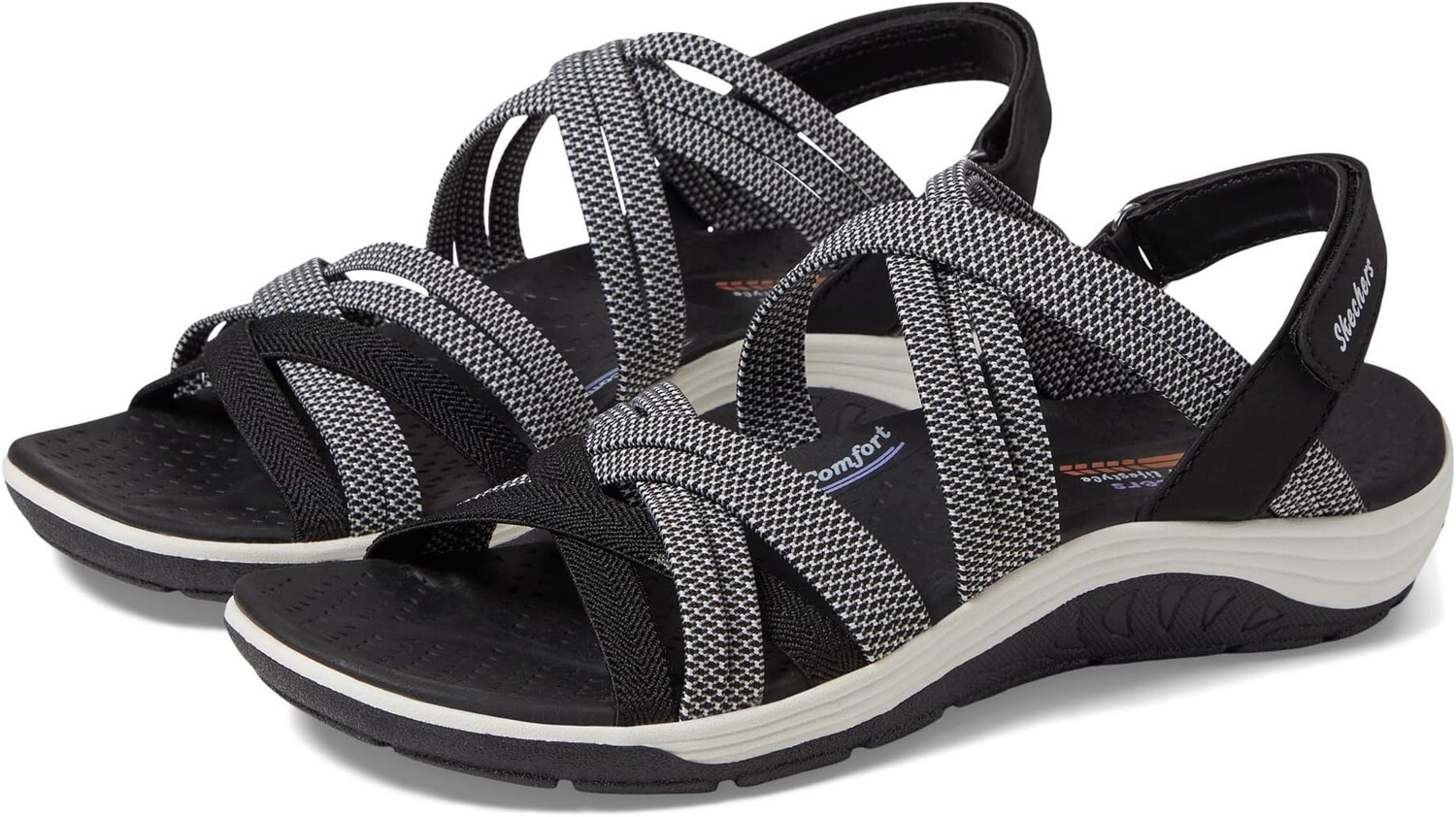 

Сандалии Reggae Cup - Smitten By You SKECHERS, цвет Black/White