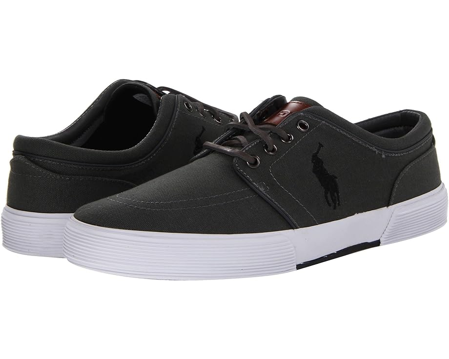 Кроссовки Polo Ralph Lauren Faxon Low-Top Canvas Sneaker, цвет Deep Grey/Polo Black