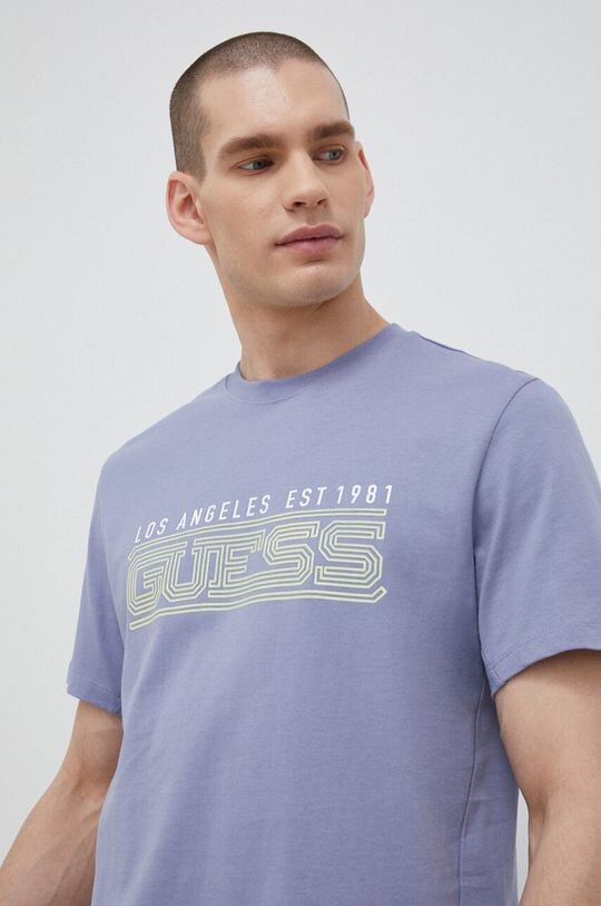 

Футболка из хлопка Guess, серый