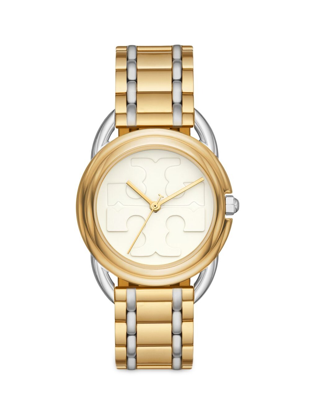 

Часы Miller с двухцветным браслетом из нержавеющей стали Tory Burch, золотой