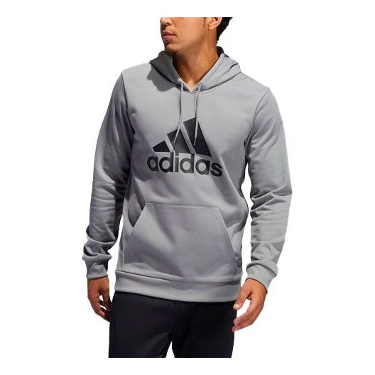Толстовка Men's adidas Large Logo Basketball Sports Gray, серый