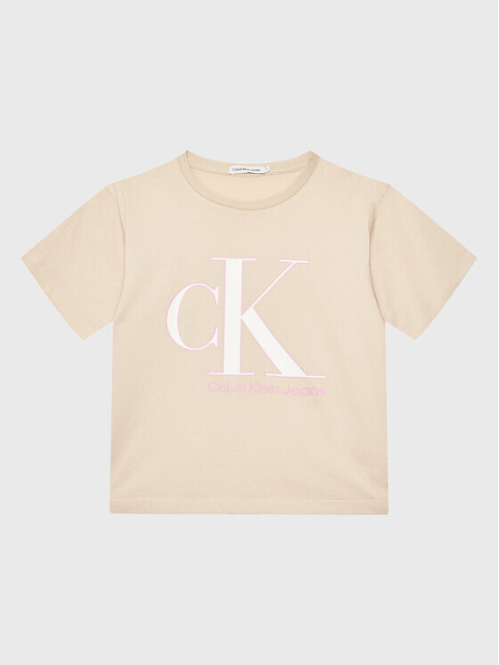 

Футболка стандартного кроя Calvin Klein, бежевый