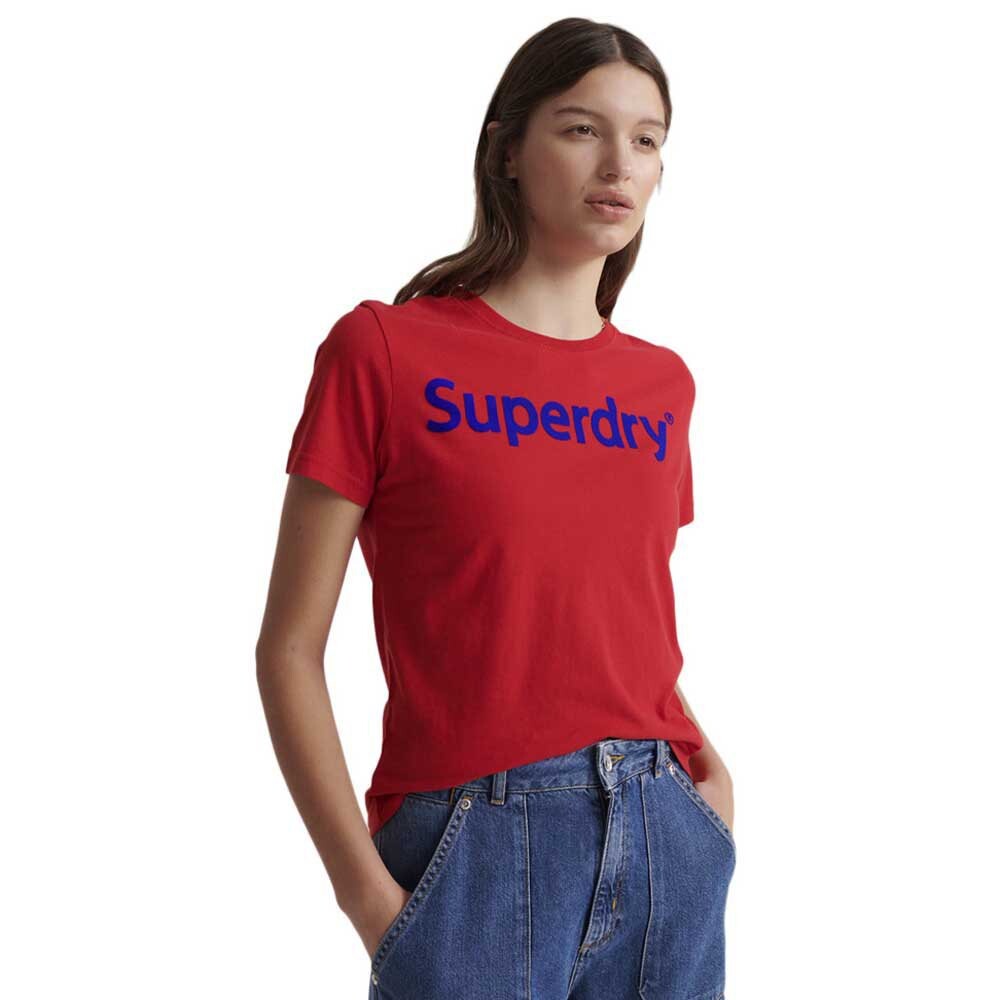 Футболка Superdry Regular Flock, красный термотрансферная плёнка flock 301 008 красный