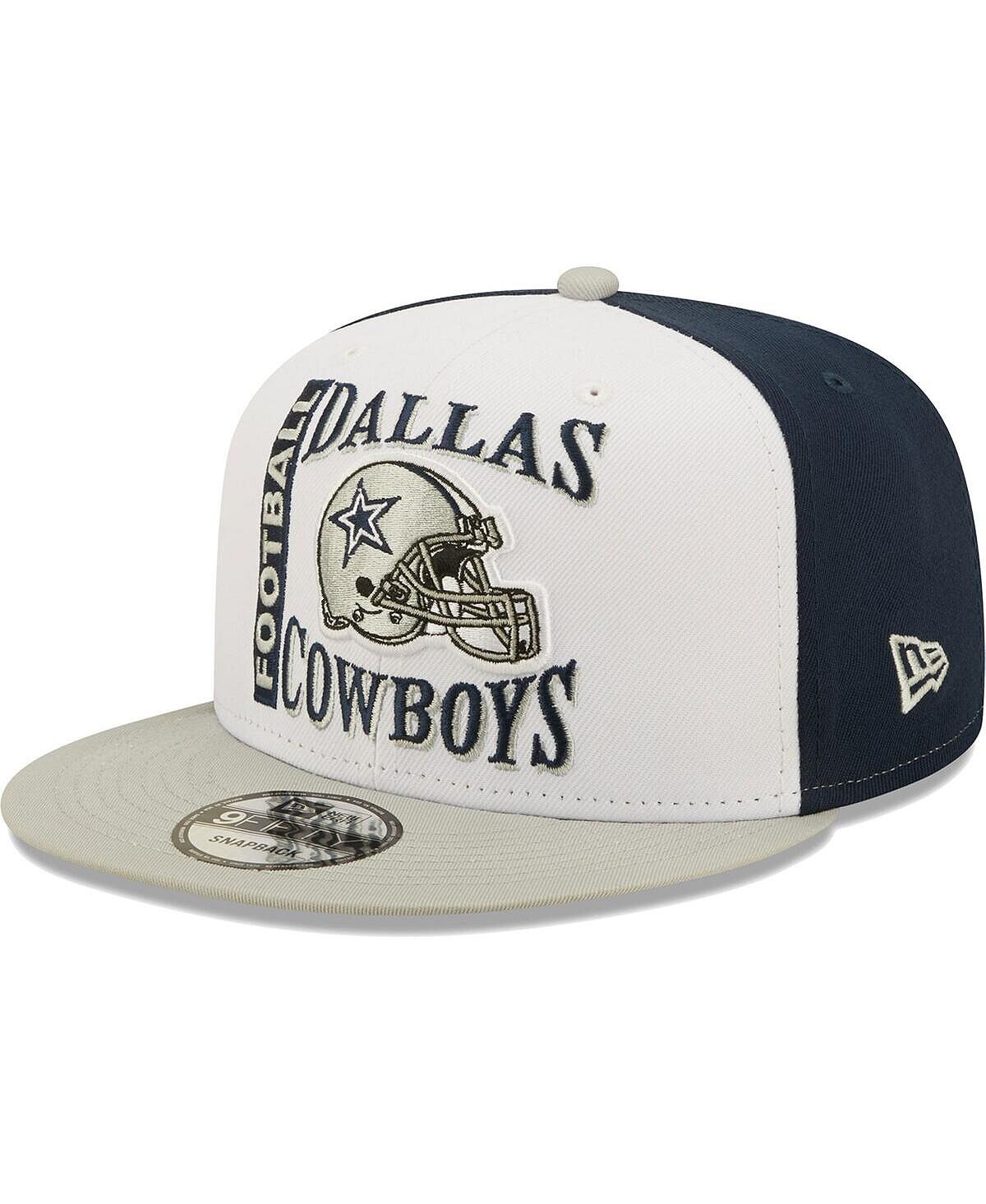 

Мужская бело-серая кепка Dallas Cowboys Retro Sport 9FIFTY Snapback New Era