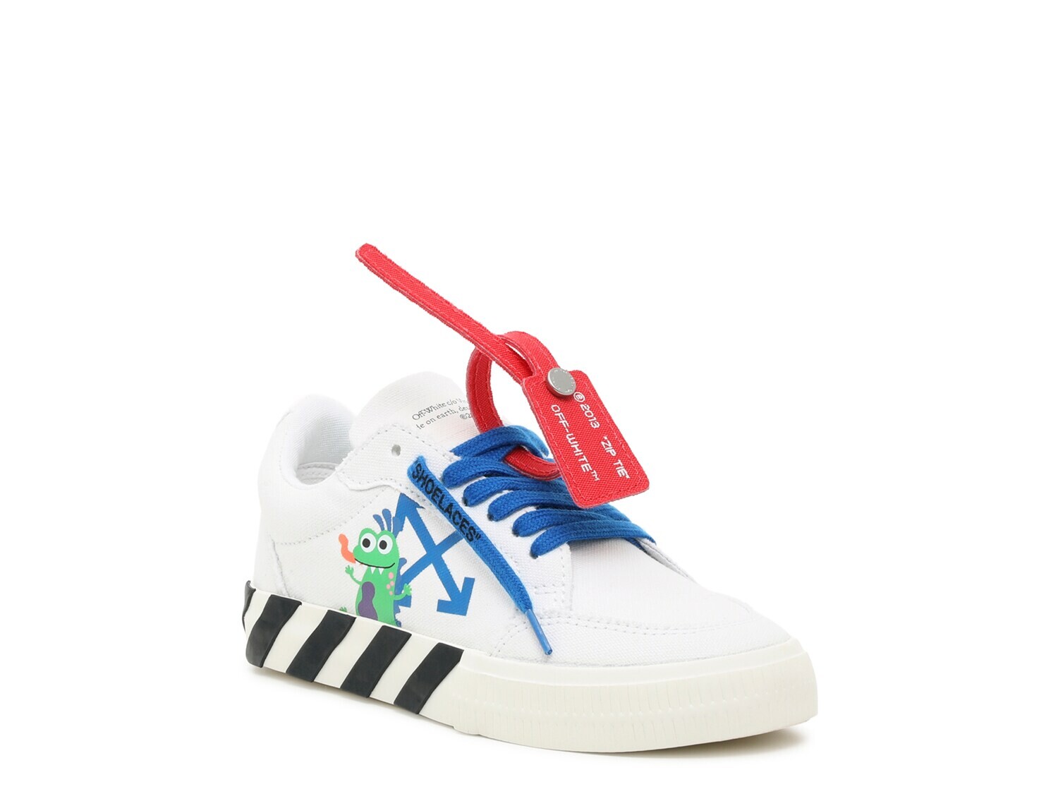 

Кроссовки Off White Vulcanized Lace-Up, белый/черный/синий